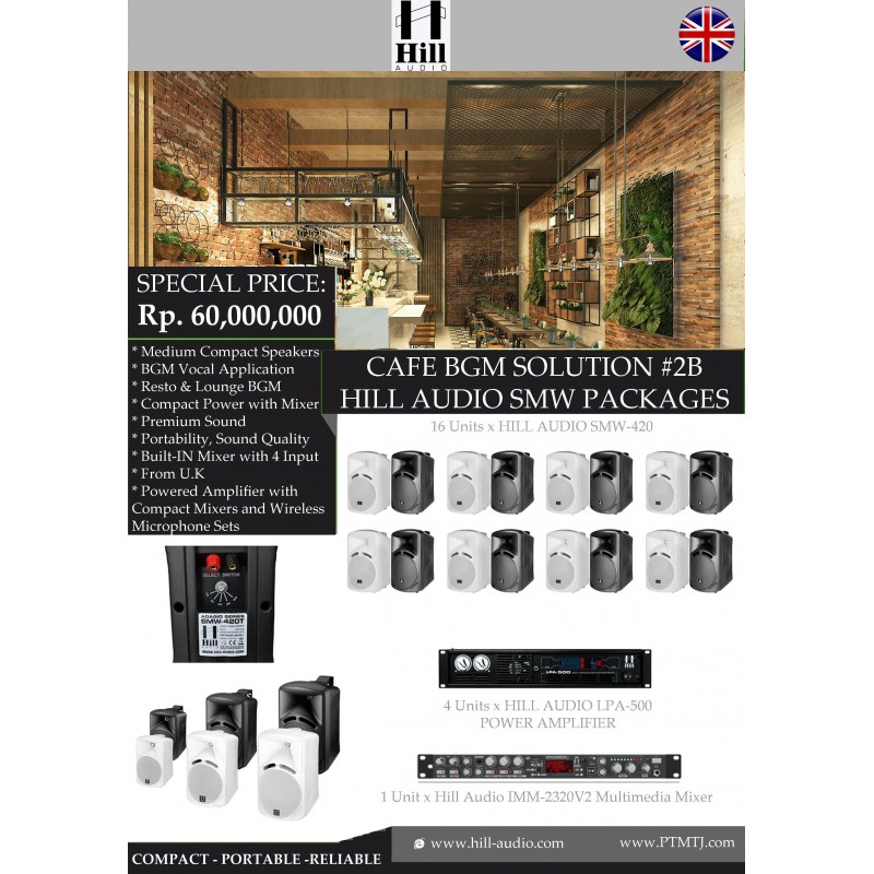 PAKET CAFE BGM SOLUTION #2B HILL AUDIO SMW PACKAGES