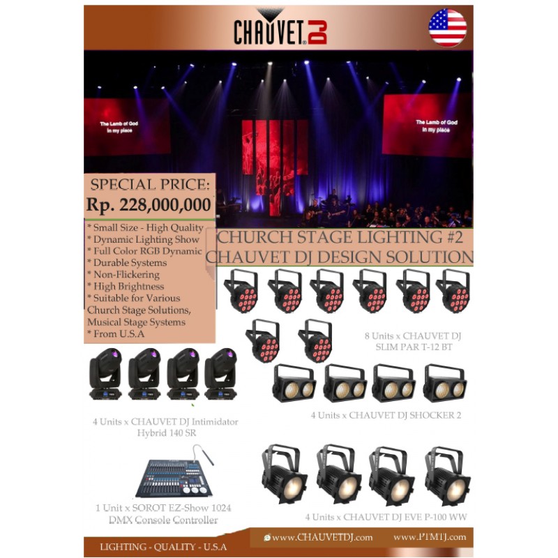 PAKET CHURCH STAGE LIGHTING #2 - CHAUVET DJ DESIGN...